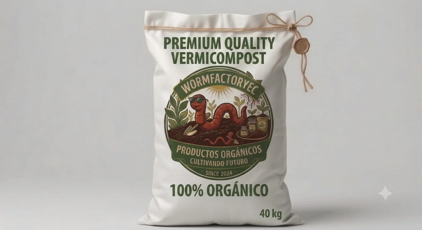 Vermicompost WormFactoryEC, saco de 40kg